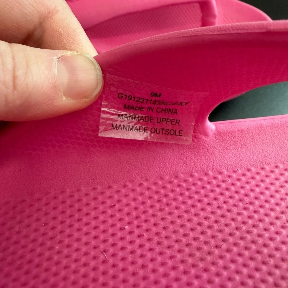 MIA Summer Flip Flops Sandals Women's 9M Pink Casual Comfort‎ Beach Pool Lounge